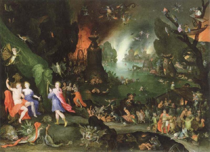 Jan Brueghel The Elder orpheus in the underworld France oil painting art